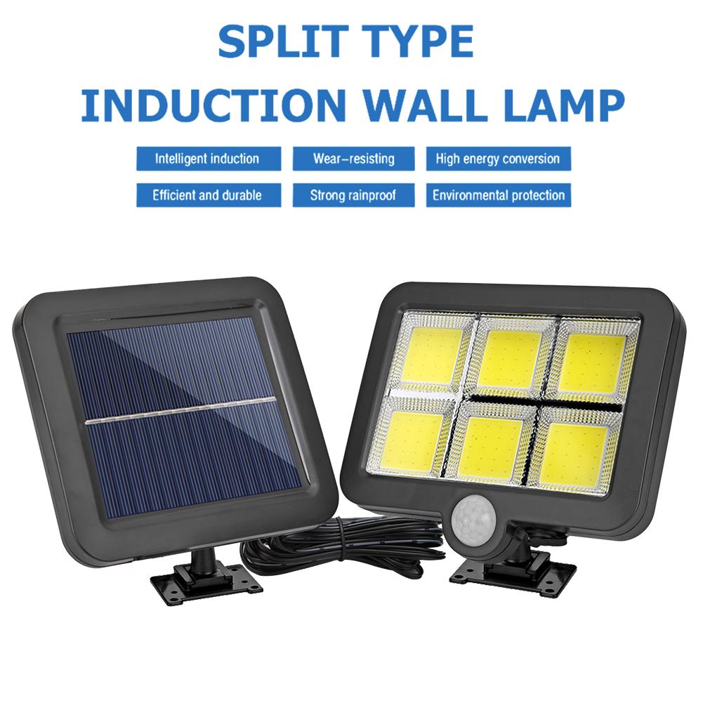 120LED Solar Motion Sensor Wall Light - Waterproof Emergency Security Lamp for Garden, Street, Path