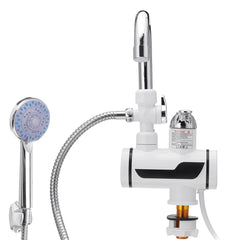 3000W 220V Electric Faucet Tap Hot Water Heater with LED Display for Home, Bathroom, Kitchen, and Showerhead