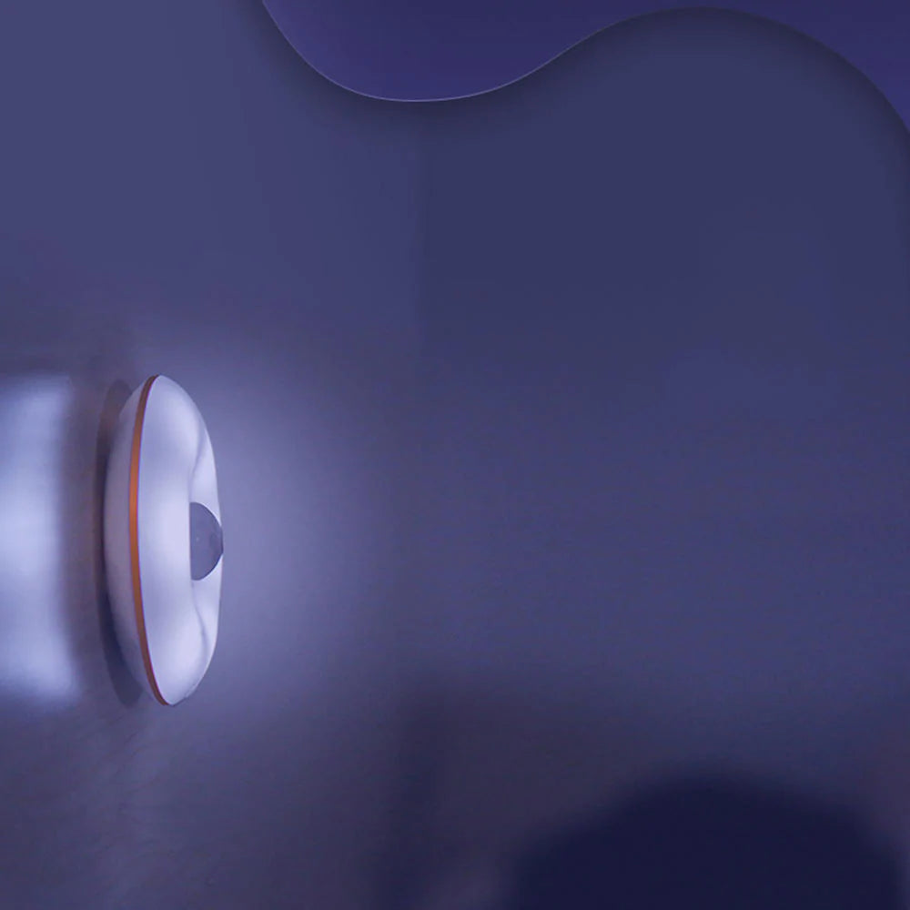 Smart Sensor LED-Nachtlichtlampe mit doppelter Induktion und automatischer magnetischer Wandhalterung