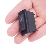 Universal DPDT Car Power Window Rocker Switch, 5 Pins, DC 12V 20A, Black Plastic