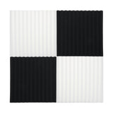 12Pcs Acoustic Foam Tiles - Wedge Soundproofing Panels for Studio, Cinema, Wall Muffler