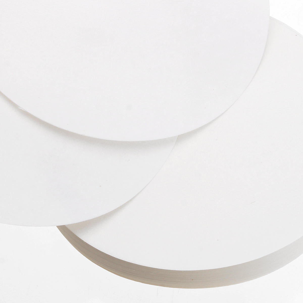 100Pcs Ashless Quantitative Filter Paper Set - 7/9/11/12.5/15/18cm, Fast Speed, 20-25um, Circular Funnel Sheets