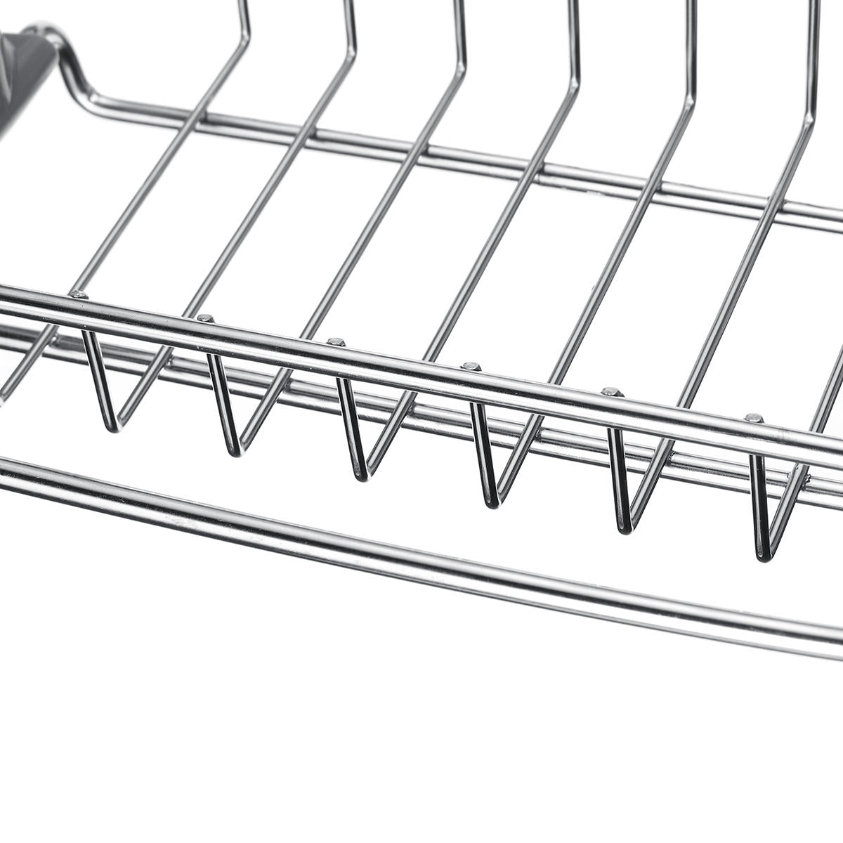 2-Layer Kitchen Sink Drain Rack: Faucet Sponge, Soap, Cloth Storage & Drying Holder