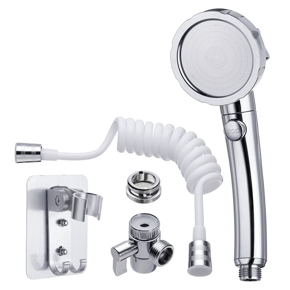 Bathroom Wash Basin Faucet Set with External Shower Head for Hair Washing