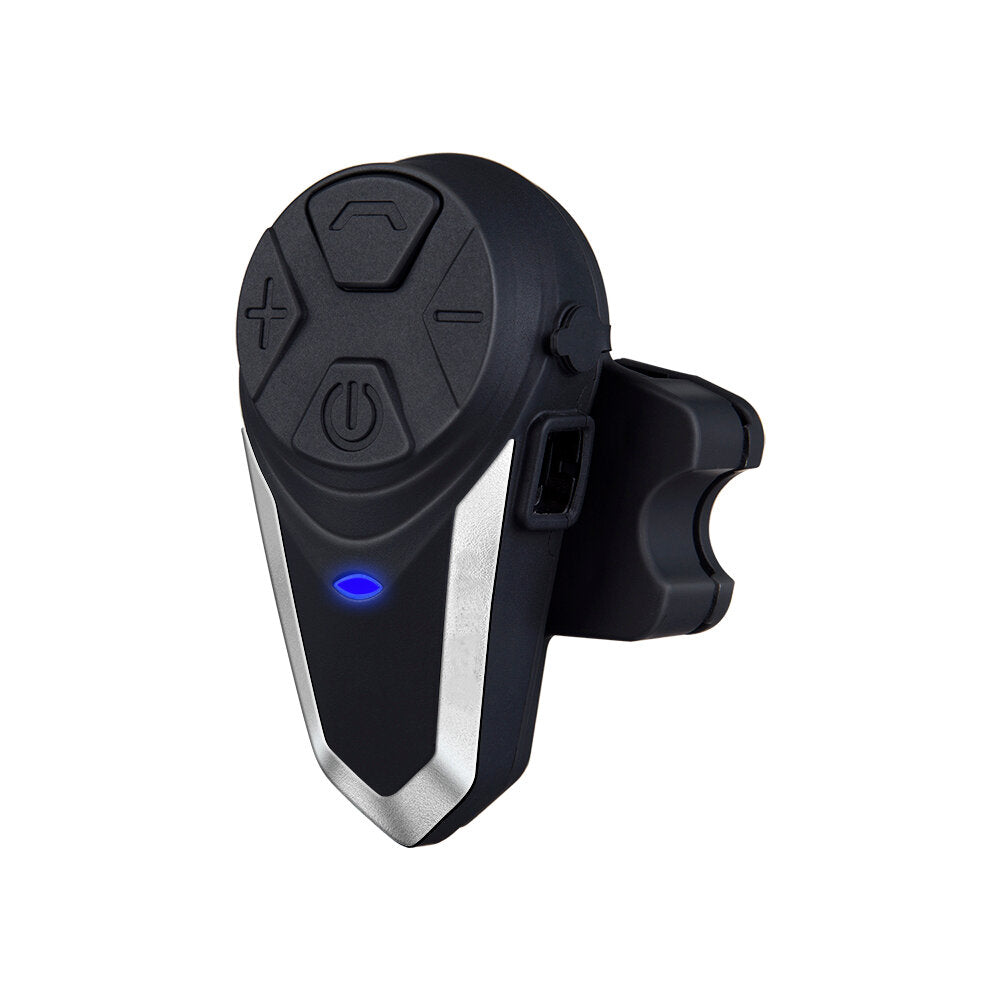 1000m Motorcycle Helmet Bluetooth Intercom - Waterproof, FM Radio, Wireless Interphone