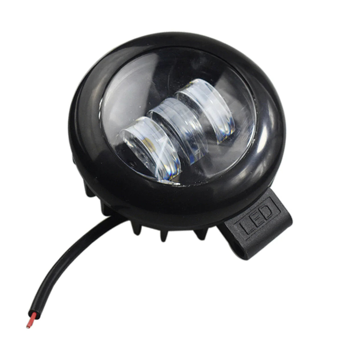 30W IP68 LED Work Light Bar Combo, DC 10V-30V, 6000K Round Fog Lamp for Reverse