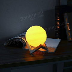 13cm 3D Jupiter Lamp - USB Rechargeable, Touch Sensor, Color Changing LED Night Light, DC5V Gift