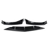 3Pcs Carbon Fiber Look Car Front Bumper Lip Kit Spoiler Diffuser Protector Cover