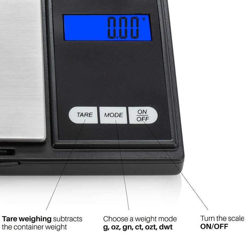 Mini Digital Gram Scale with LCD Display for Jewelry and Food