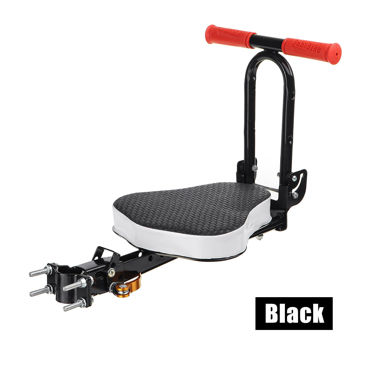 Quick Dismounting Safety Seat for Kids - Black/Red, Electric Car/Bicycle Compatible