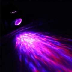 10W RGB Remote LED Water Wave Stage Light for Disco Party, AC100-240V