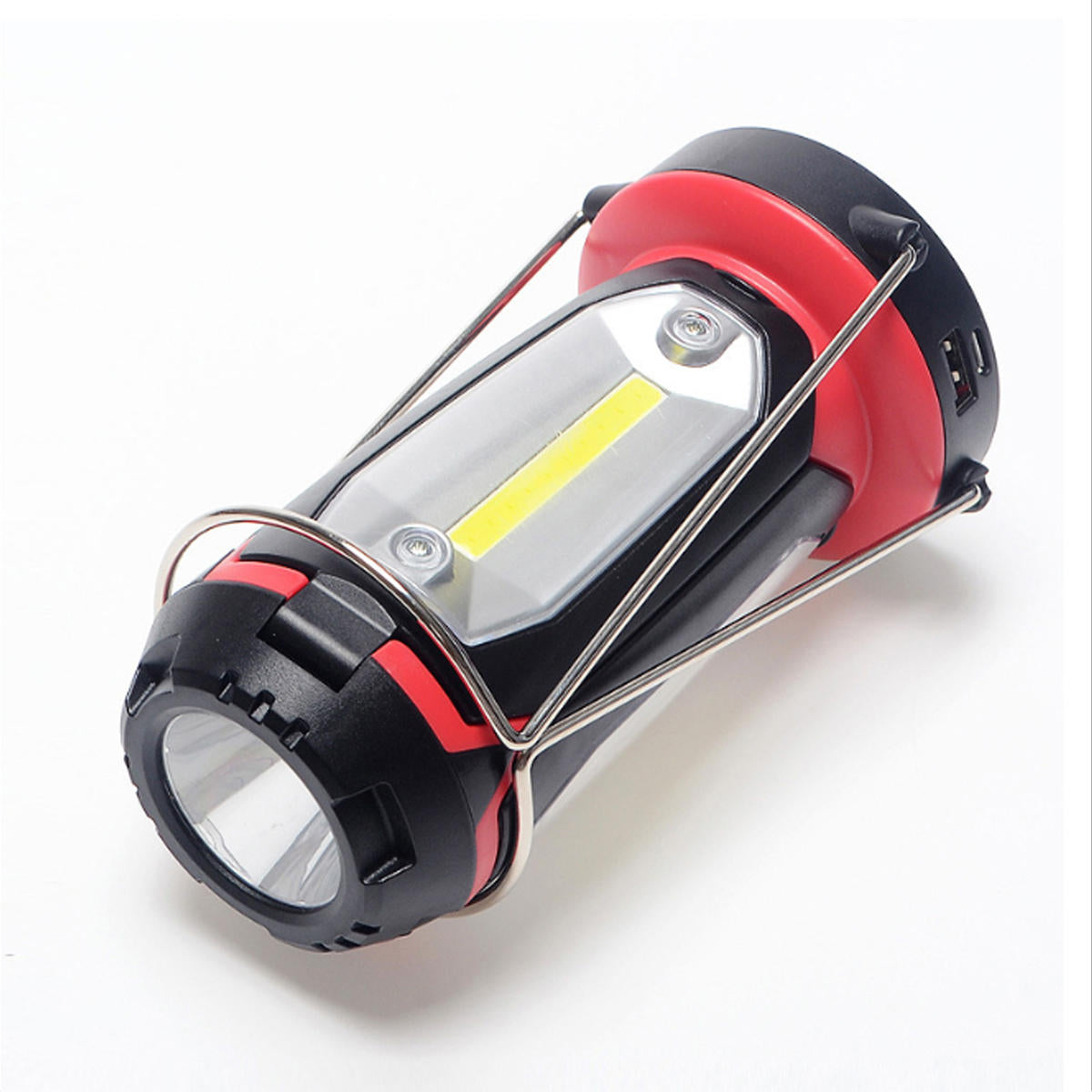 270LM COB Rechargeable LED Lantern Flashlight, 2000mAh, Waterproof, Portable, Multifunctional Work & Night Fishing Light