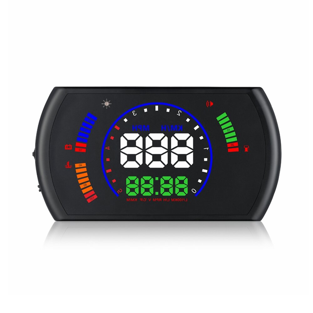 Multi-Function Car HUD: Head-Up Display, Over-Speed Alarm, Speedometer Projector