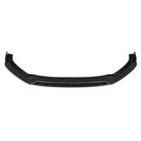 4Pcs Double Layer Carbon Fiber Front Bumper Lip Spoiler Cover Trim