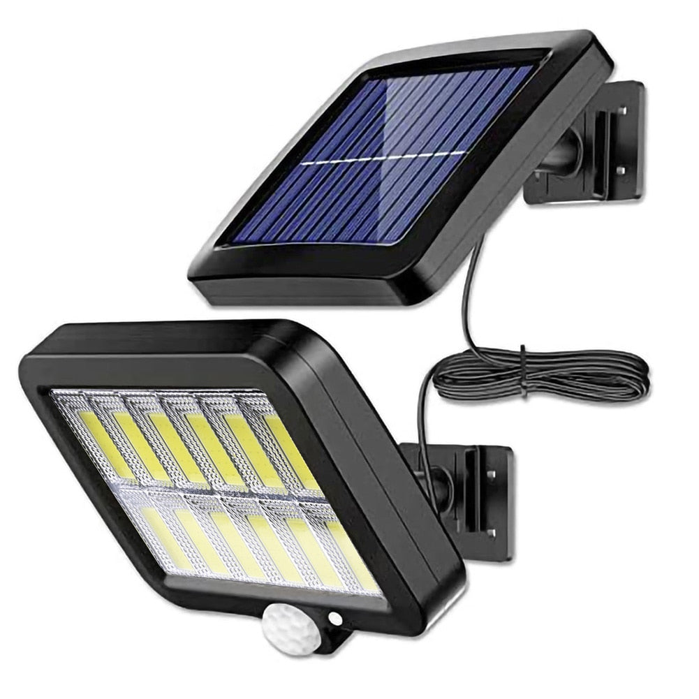 160LED Solar Street Lamp: 3 Modes, Waterproof, PIR Motion Sensor, Outdoor Wall/Garden Light