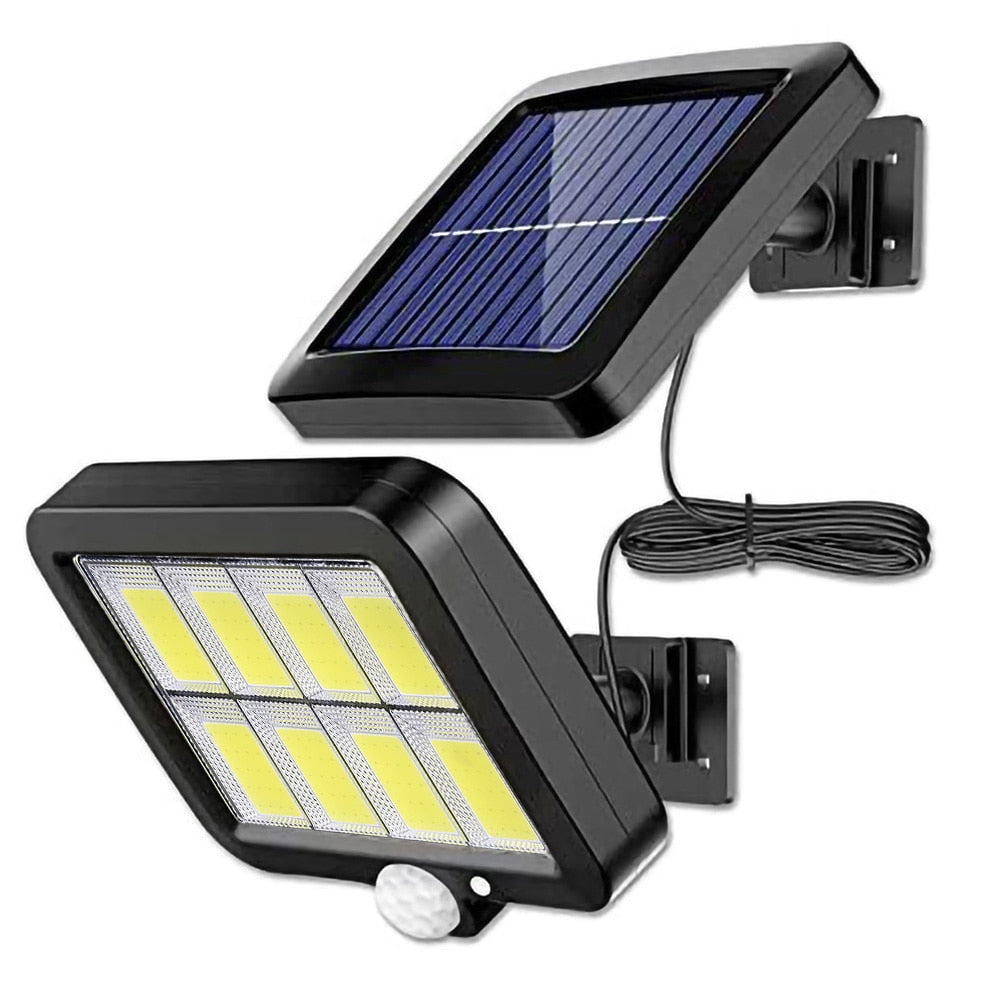 160LED Solar Street Lamp: 3 Modes, Waterproof, PIR Motion Sensor, Outdoor Wall/Garden Light