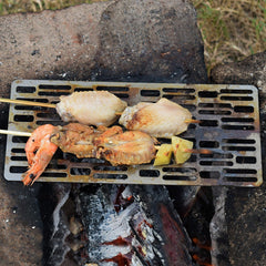 Titanium Charcoal BBQ Grill Net - Outdoor Barbecue Grill Accessory