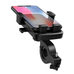 Universal Mobile Phone GPS Holder 4.7-6.5" Quick Lock Anti-Skid Shockproof for Motorcycle, Bicycle, Electric Vehicle Handlebars