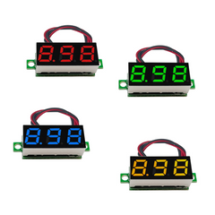 0.28in DC LED Digital Voltmeter, 0-100V, Auto Car Mobile Power Voltage Tester