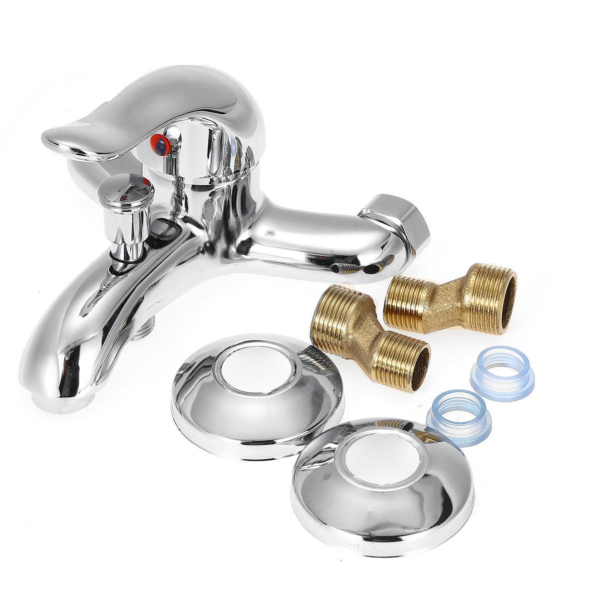 Wall Mounted Triplet Faucet for Bathroom Shower & Basin - Zinc Alloy Water Mixer