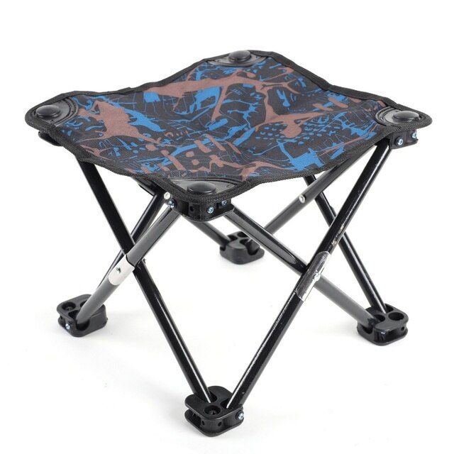 Folding Outdoor Camping Stool - Portable Fishing Chair, 100KG Weight Capacity