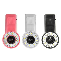 Portable 8 LED Mini Clip Fill Flash Selfie Light for iPhone 6 and Samsung