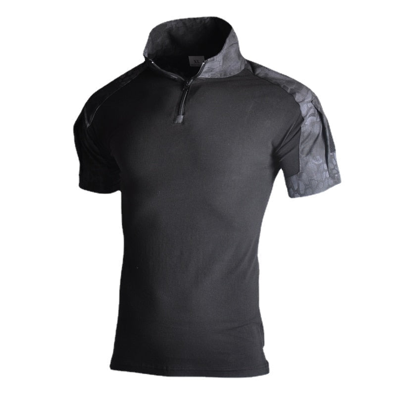 Tactical Camouflage Short Sleeve T-Shirts for Men - Army, Hunting, Climbing, Combat, Military, Hiking