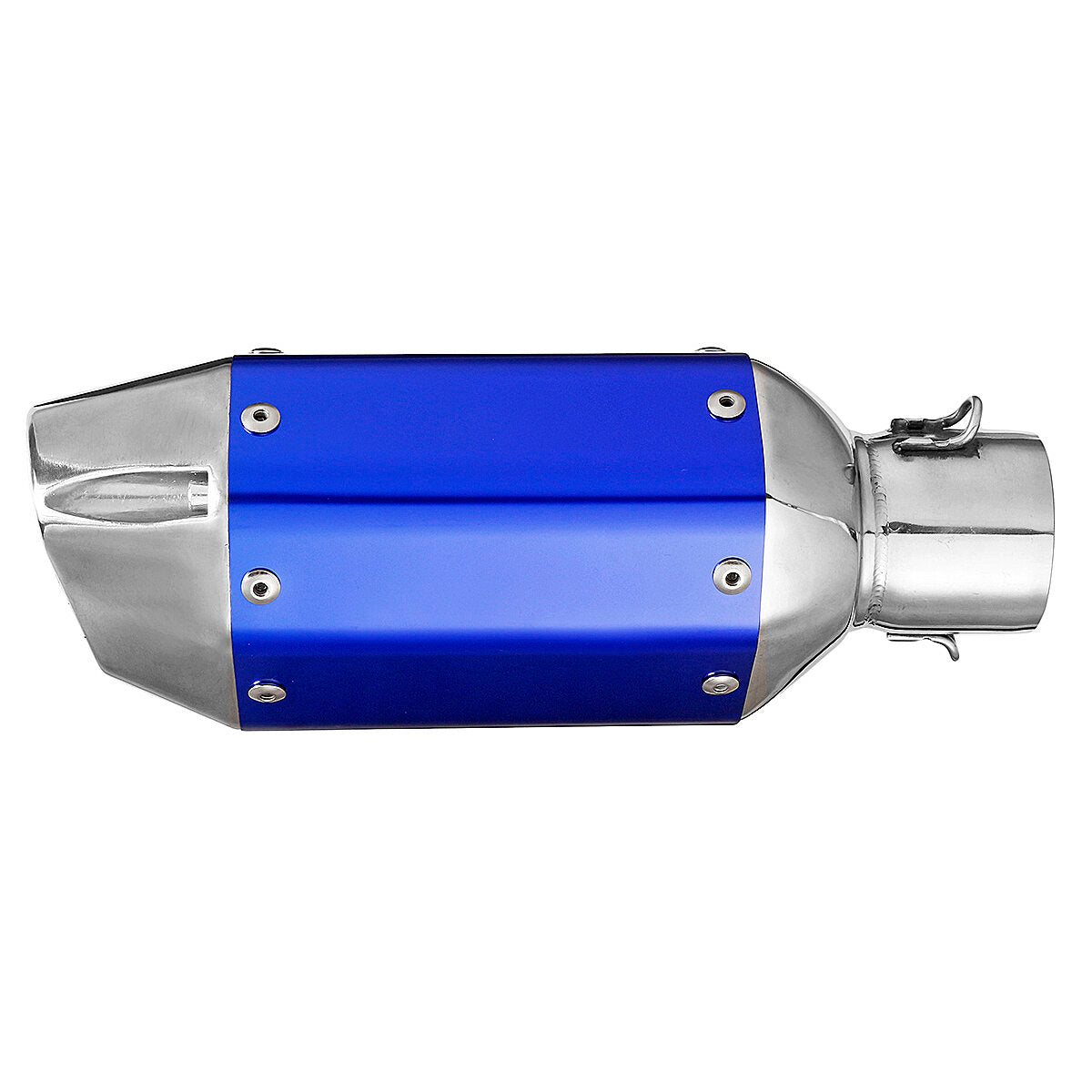 Universal-Auspuffschalldämpfer für Motorräder, kurzer Stahl, abnehmbar, passend für 38–51 mm
