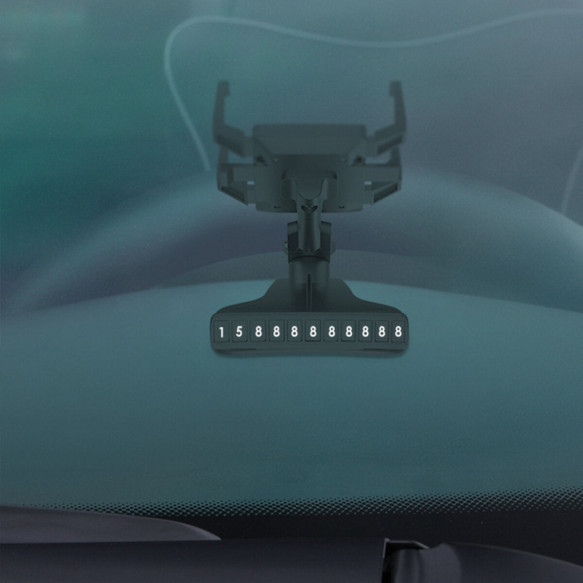 360 Degree Rotation Car Mobile Phone Holder for Sun Visor and Dashboard