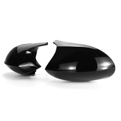 Glossy Black Car Rear View Mirror Cap Cover Replacement - Left & Right
