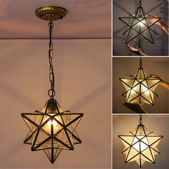 Modern Star Glass Pendant Light Chandelier - Ceiling Lamp Fixture Decor