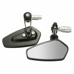 2Pcs 7/8" 22mm Motorcycle Handlebar End Mirrors Aluminum for Triumph Speed Triple Universal Rearview