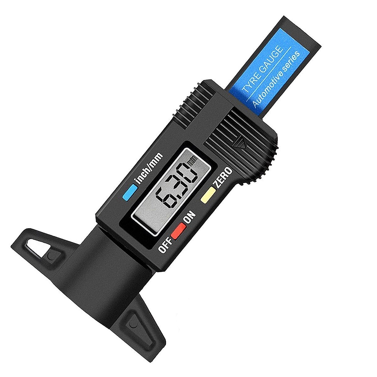 LCD Digital Tyre Tread Depth Gauge 0-25.4mm | Vehicle Tire Repair Tool