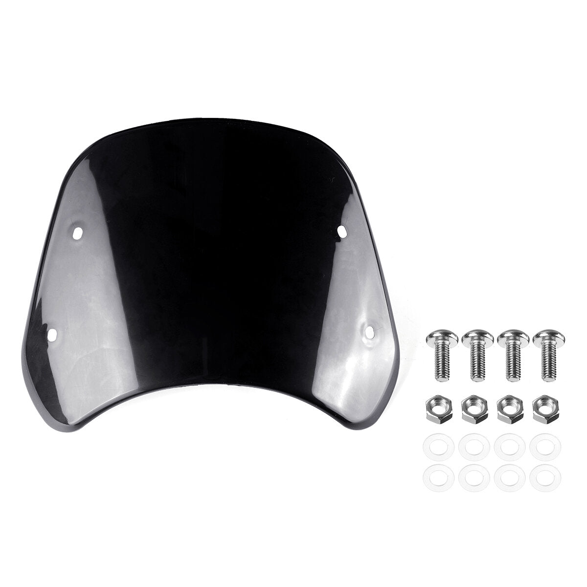 Motorcycle Windshield Wind Deflector for 5-7" Headlight Windscreen