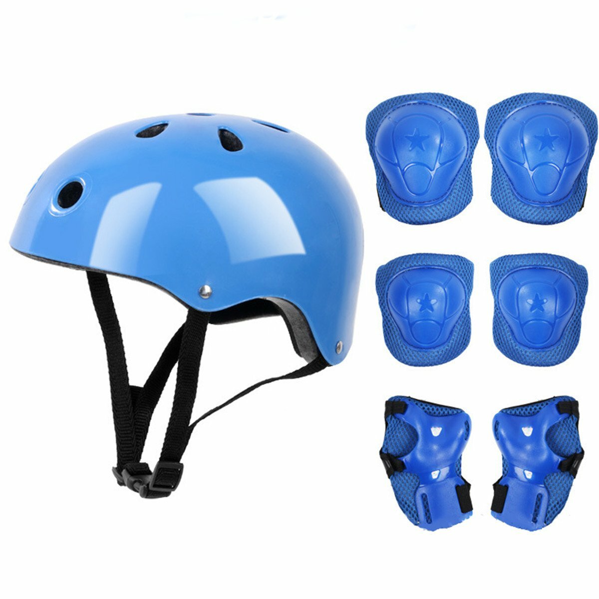 7PCS Kids Safety Gear Set: Helmet, Knee & Elbow Pads for Skating, Biking