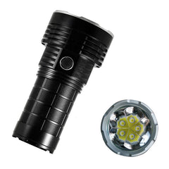 30000LM Long Range LED Flashlight, Type-C USB Rechargeable, 3*21700 Batteries, High Power Output, 1000M Range