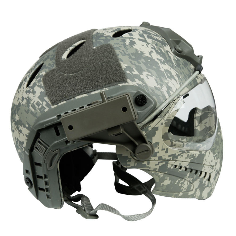 Army Tactical Helmet with Mask for Motorcycle, Hunting, and Outdoor Riding