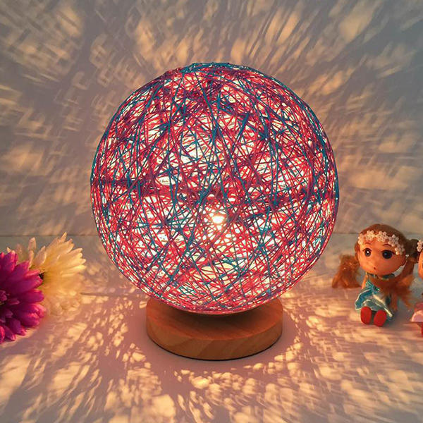 Ball Night Light Table Lamp - Bedside Bedroom Decor & Valentine Gift