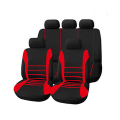 9-Piece Universal Car Seat Covers Set - Washable Front & Rear Seat Protectors with Headrest Covers