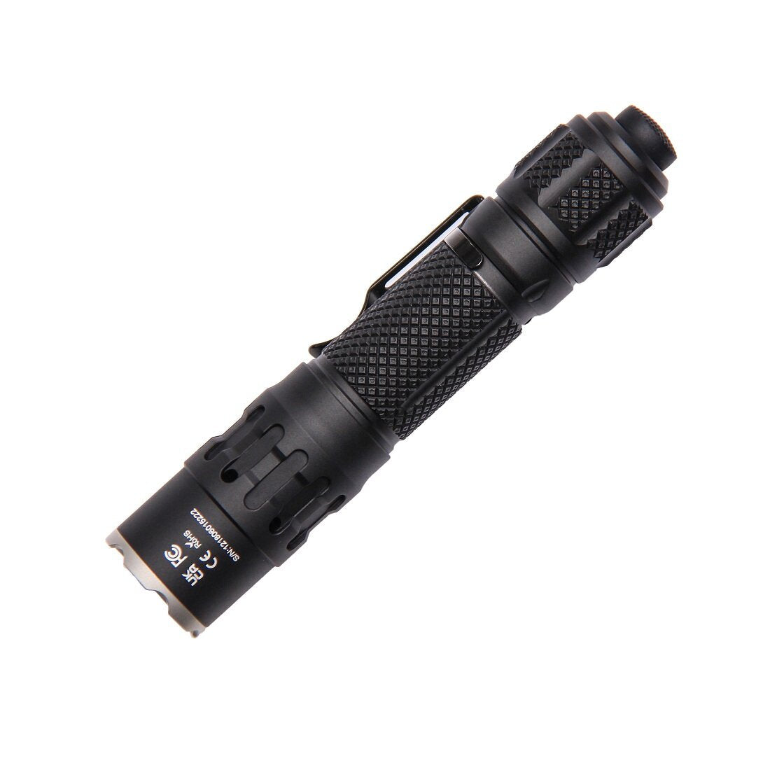 Compact EDC Tactical Flashlight 1730LM with 18650 Battery - Mini LED Torch for Hunting, Camping, Fishing, Shooting