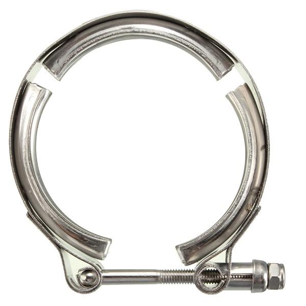 Universelle 3-Zoll-V-Band-Klemme aus Edelstahl für 77-87 mm Auspuffanschluss