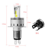 COB LED Car Headlights 60W 11000LM 6500K White Fog Bulbs for Auto and Motorcycle Headlamps