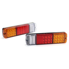 LED Rear Tail Lights for Toyota Land Cruiser - Pair, Red, Universal Fit