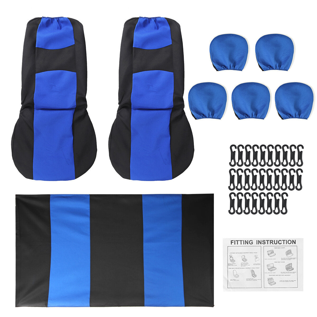 2/4/9PCS Full Car Seat Covers - Front & Back Row Protection Car Accessories