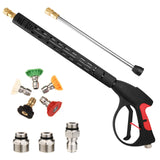 4000 PSI High Power Pressure Washer Gun with Replacement Extension Wand, 1/4 Quick Connect, M22-14/15