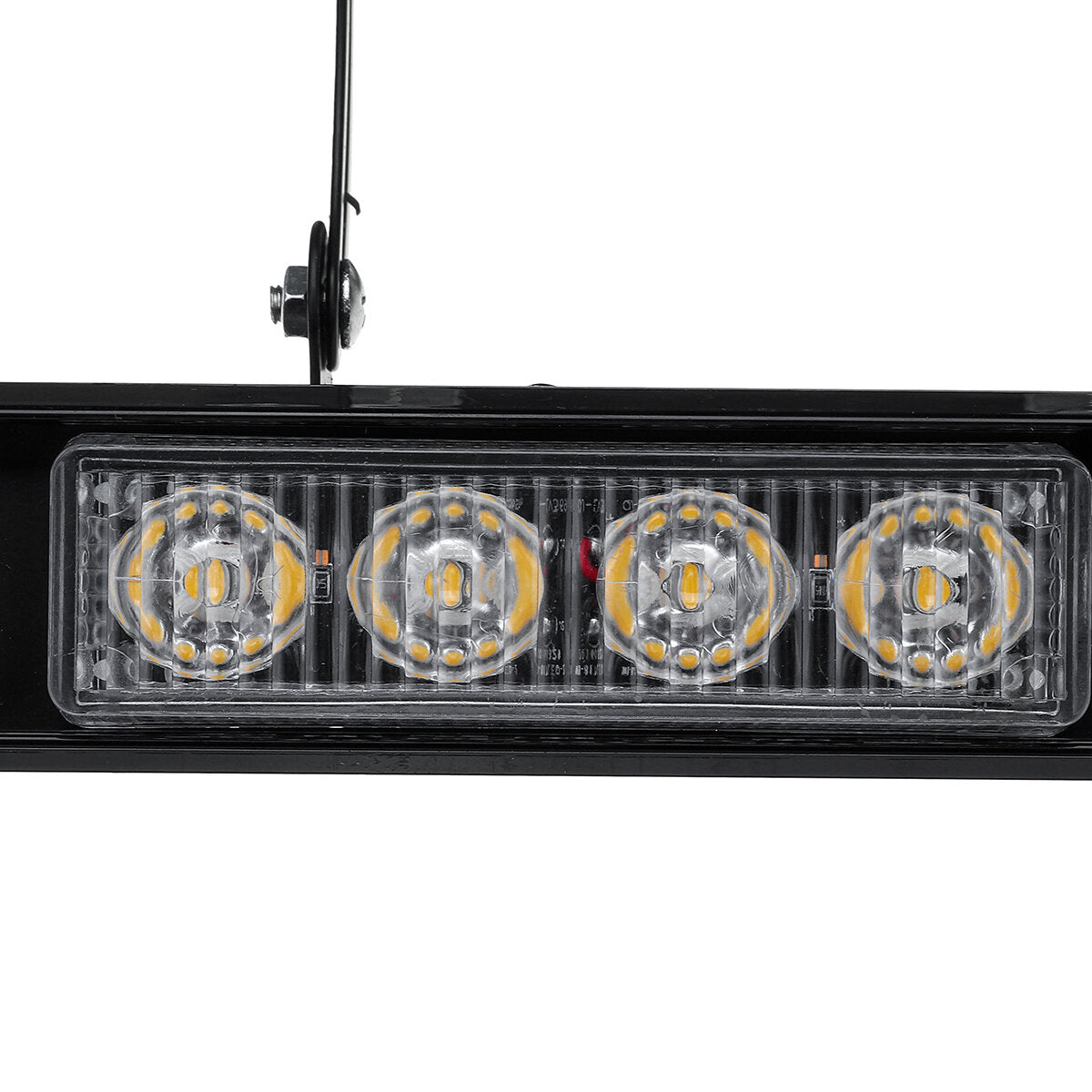 35" 32 LED Amber Strobe Light Bar for Car/Truck Emergency Warning, 12V 96W