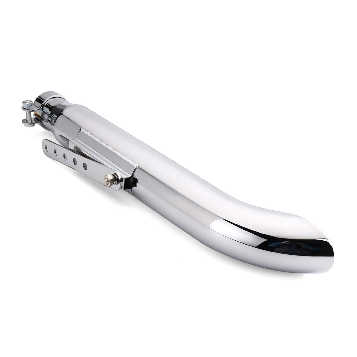 Universal Motorcycle Cafe Racer Exhaust Muffler Pipe Silencer with Sliding Bracket