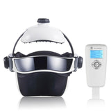 Electric Heating Neck & Head Massage Helmet with Air Pressure, Vibration Therapy, Music, and Muscle Stimulation