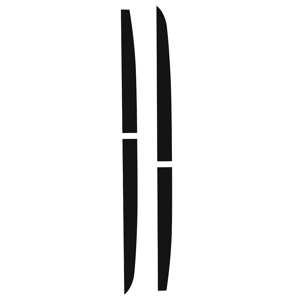 Matte Black Side Door Stripe Decal Sticker for Honda Accord 2018-2019