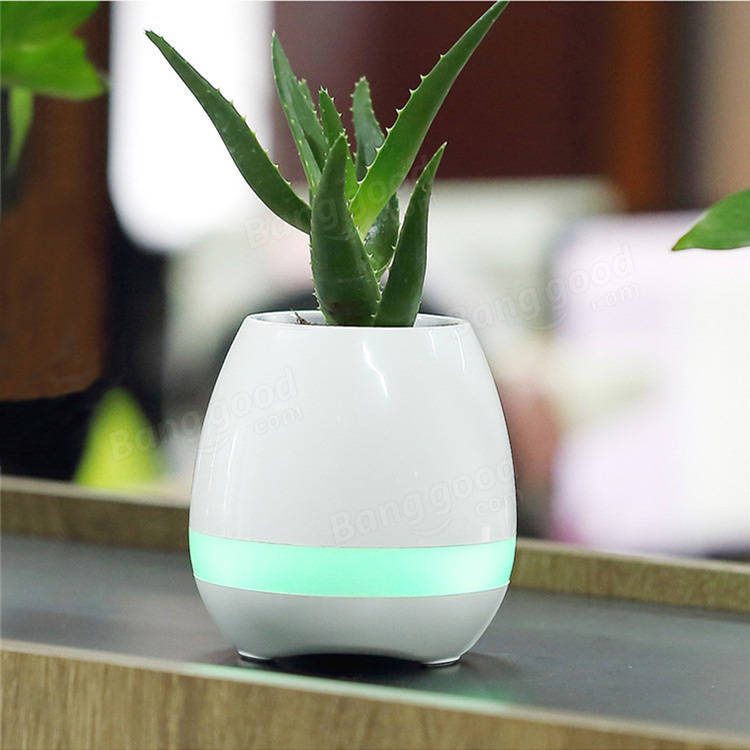 Bluetooth Music Flower Pot with Electrostatic Induction and Night Light